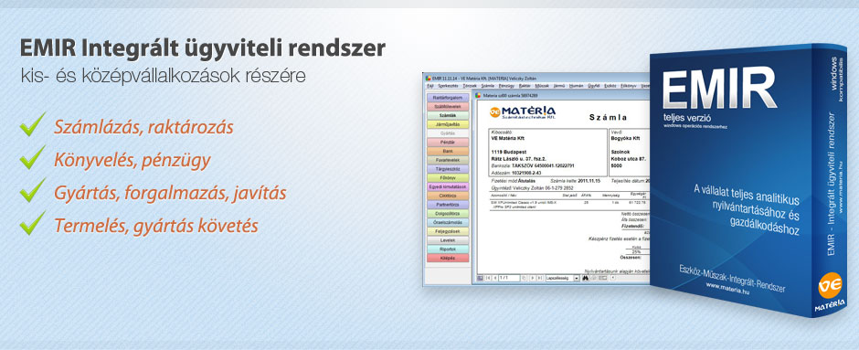 EMIR Integrált ügyviteli rendszer
